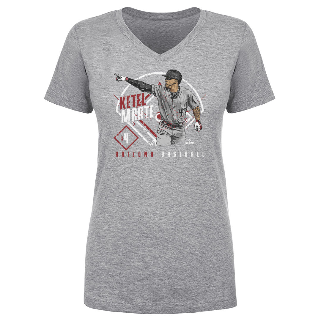 Ketel Marte Women&#39;s V-Neck T-Shirt | 500 LEVEL