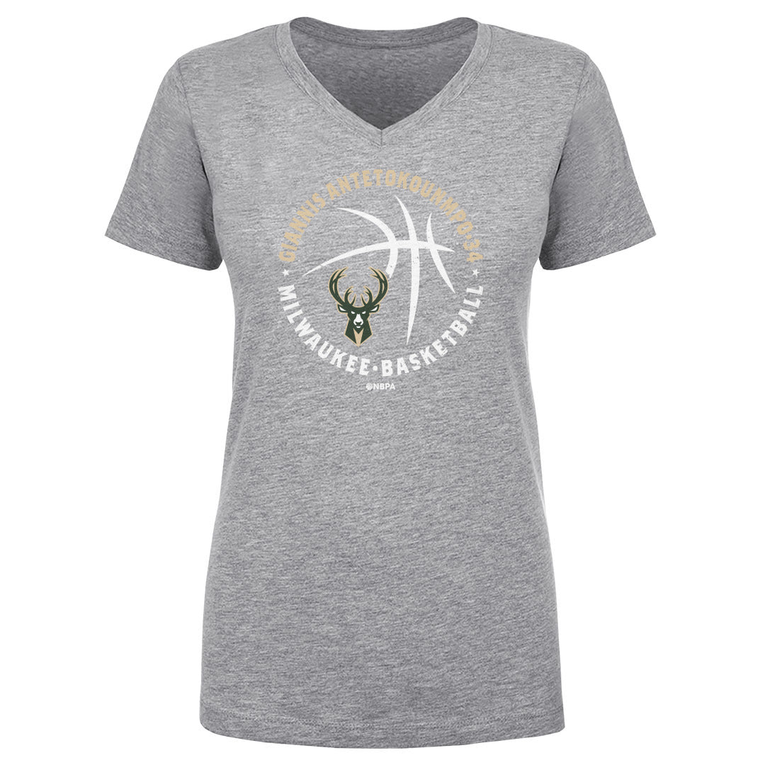 Giannis Antetokounmpo Women&#39;s V-Neck T-Shirt | 500 LEVEL