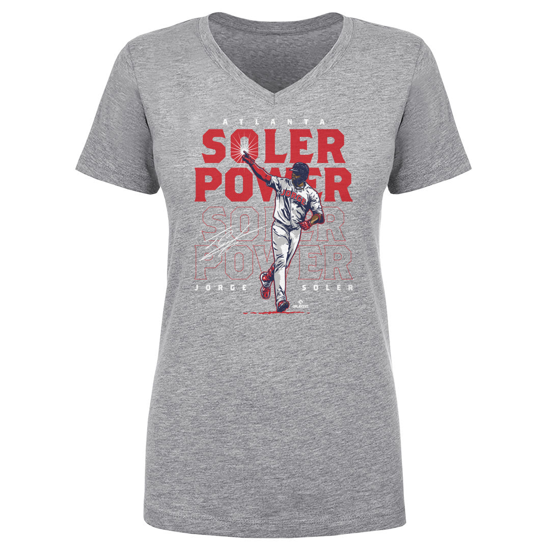 Jorge Soler Women&#39;s V-Neck T-Shirt | 500 LEVEL