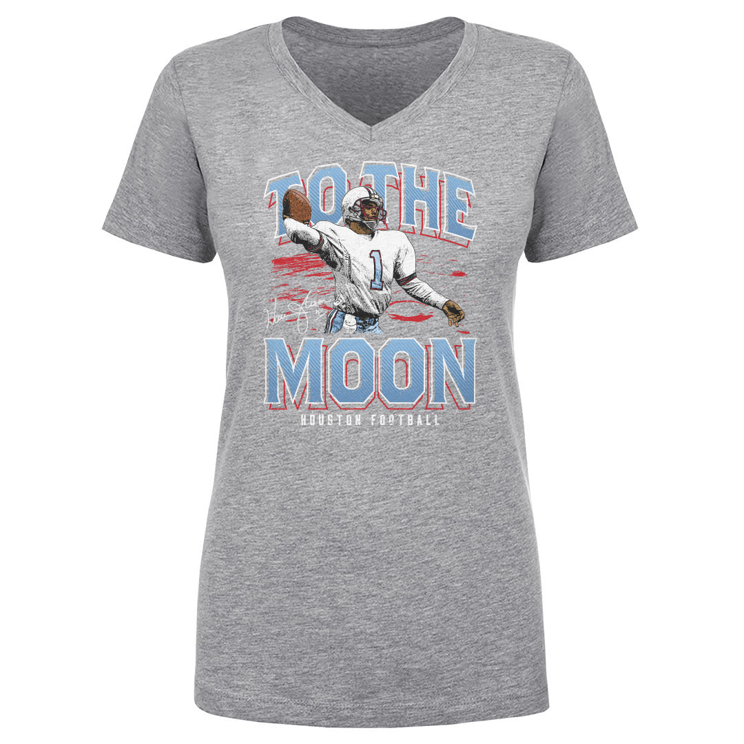 Warren Moon Women&#39;s V-Neck T-Shirt | 500 LEVEL