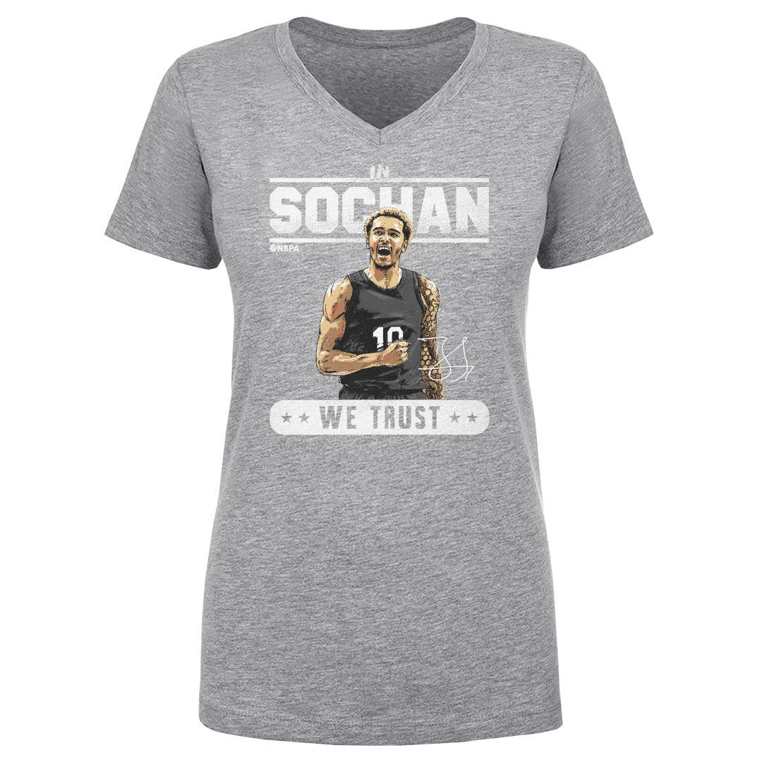 Jeremy Sochan Women&#39;s V-Neck T-Shirt | 500 LEVEL