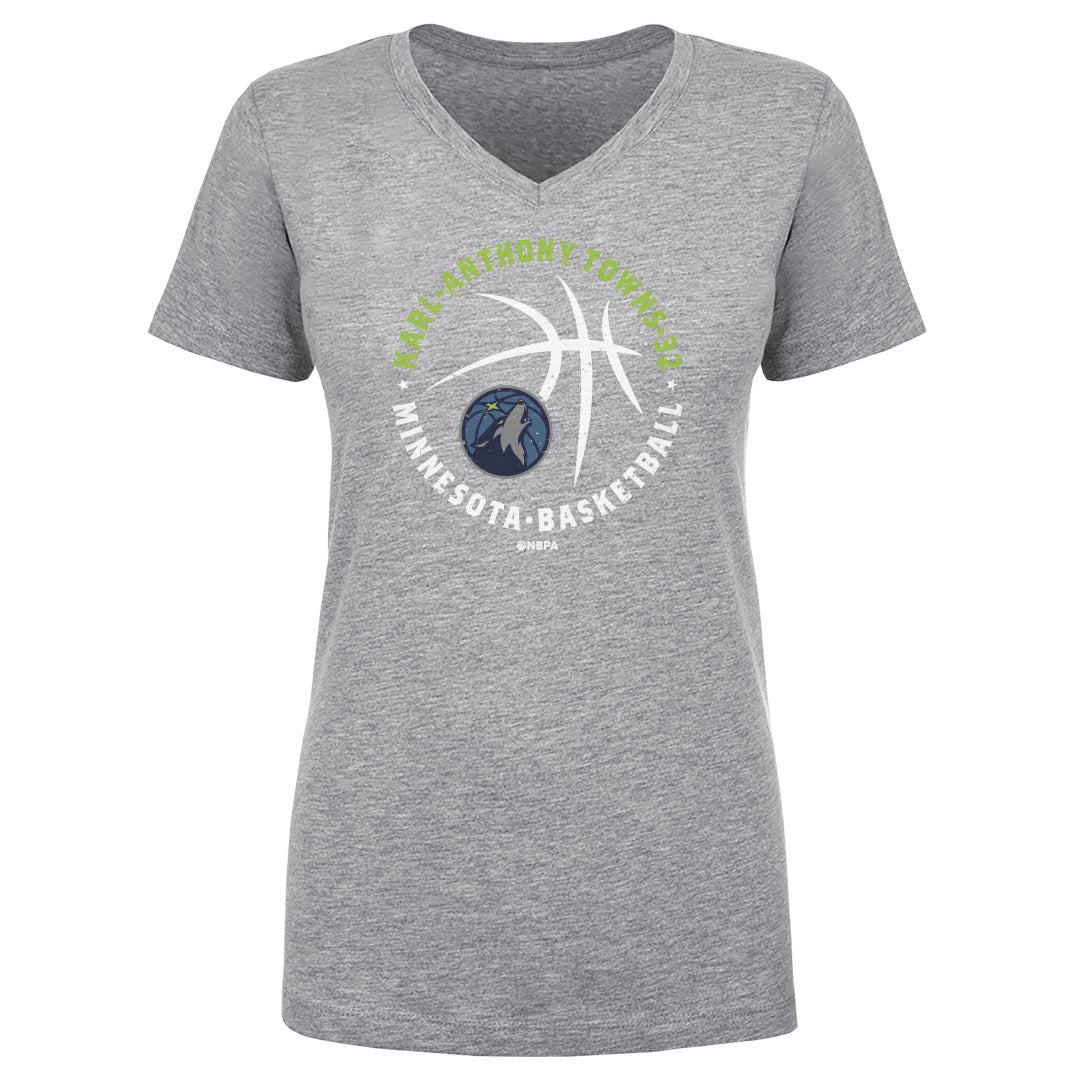 Karl-Anthony Towns Women&#39;s V-Neck T-Shirt | 500 LEVEL