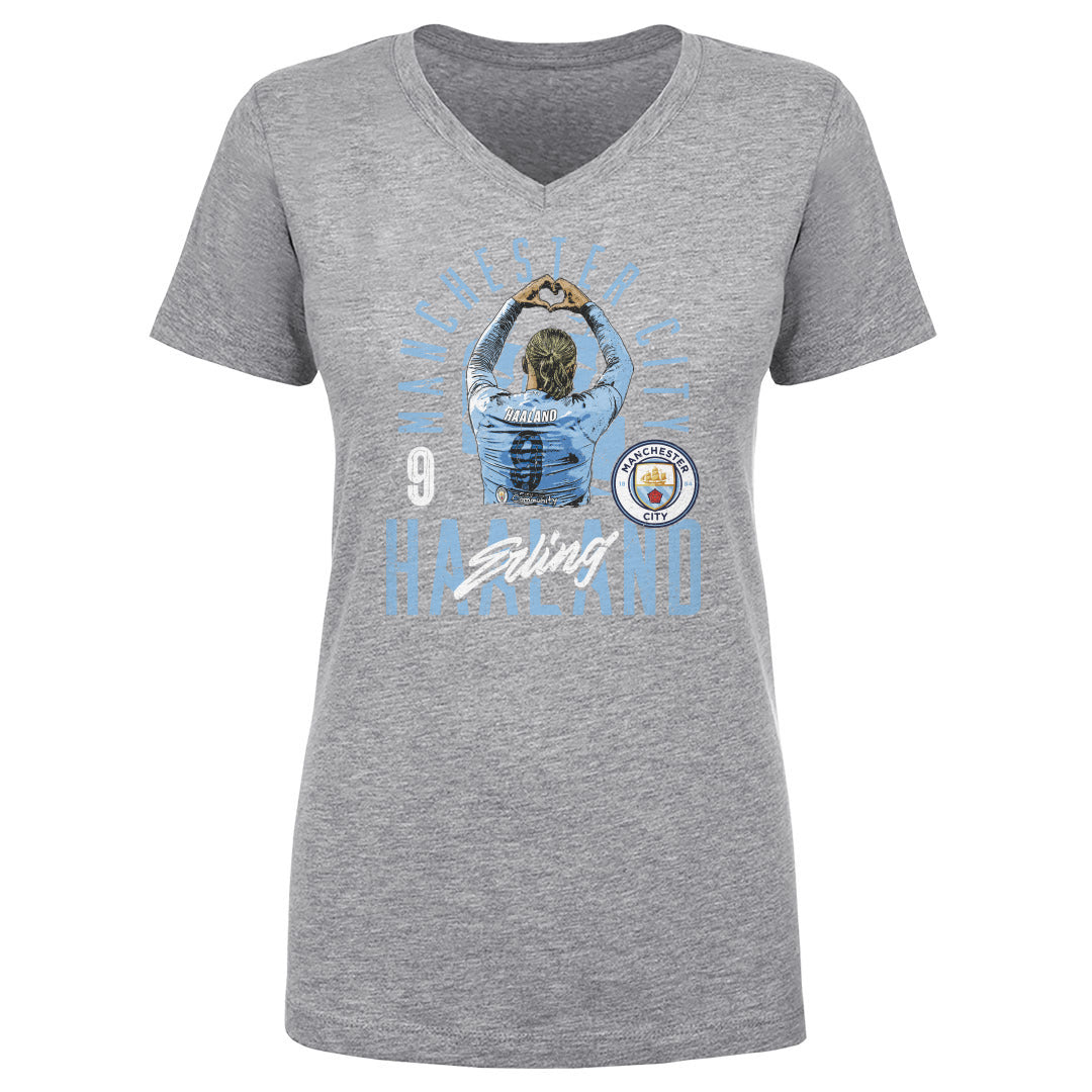 Erling Haaland Women&#39;s V-Neck T-Shirt | 500 LEVEL