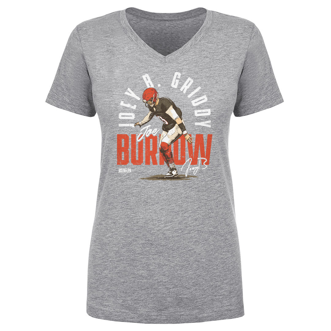 Joe Burrow Women&#39;s V-Neck T-Shirt | 500 LEVEL