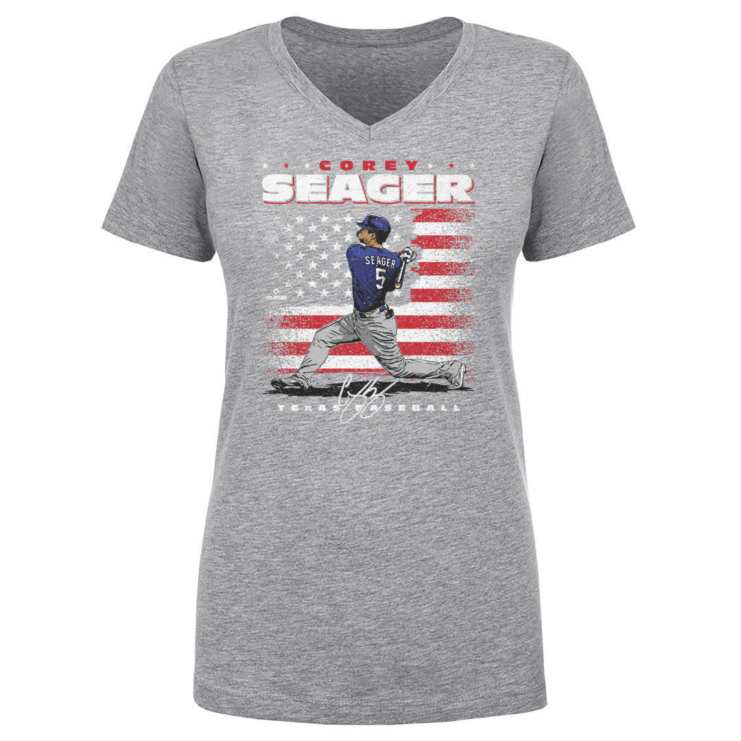 Corey Seager Women&#39;s V-Neck T-Shirt | 500 LEVEL