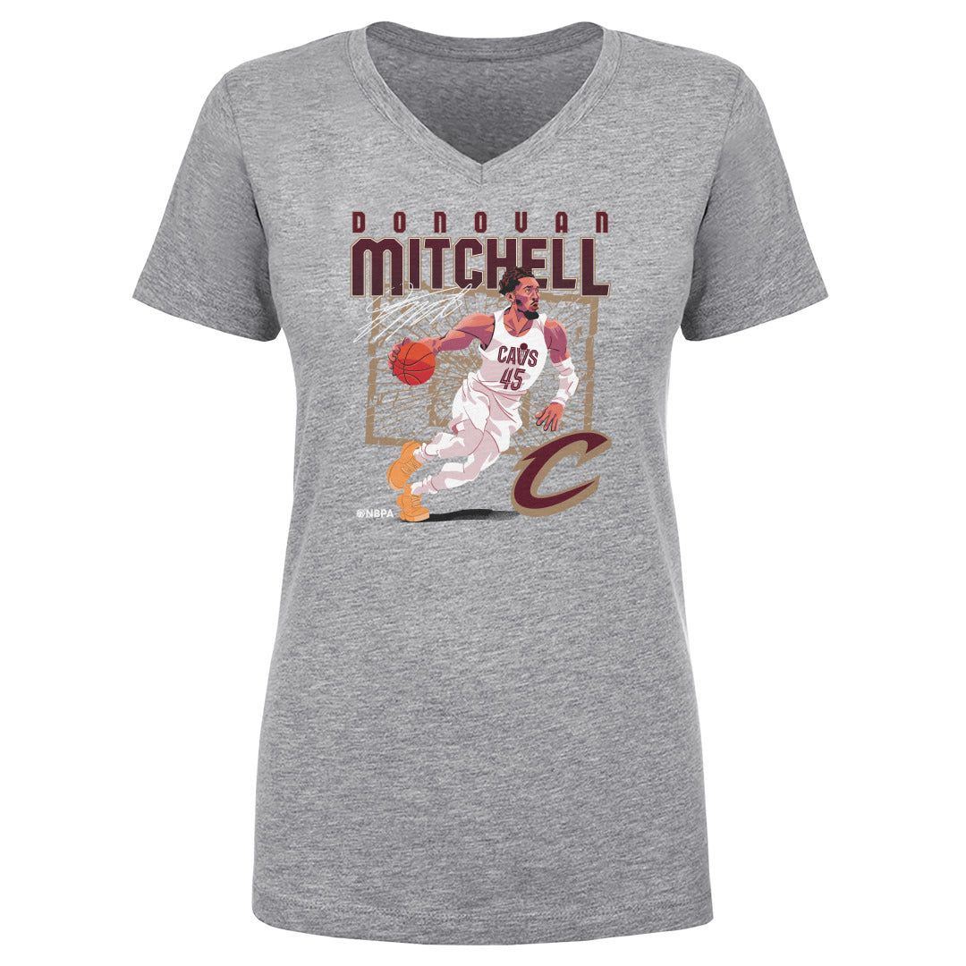 Donovan Mitchell Women&#39;s V-Neck T-Shirt | 500 LEVEL