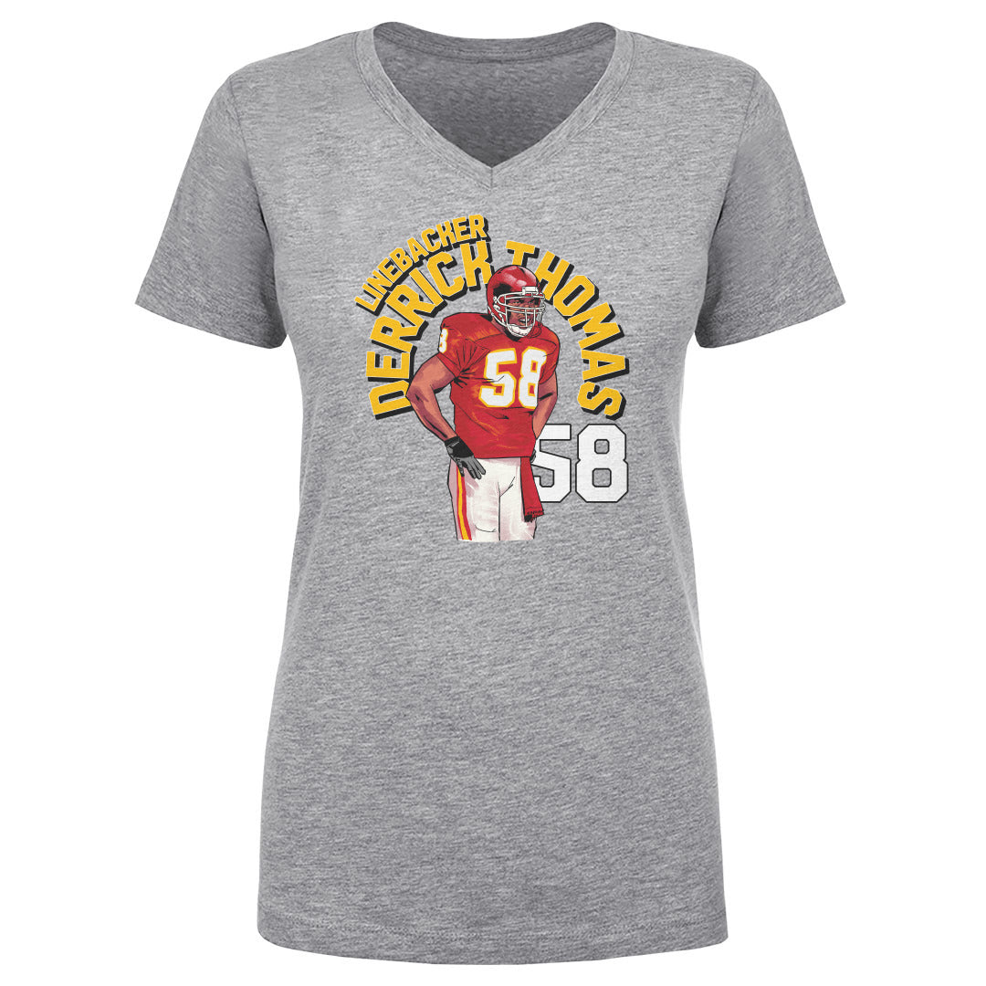 Derrick Thomas Women&#39;s V-Neck T-Shirt | 500 LEVEL