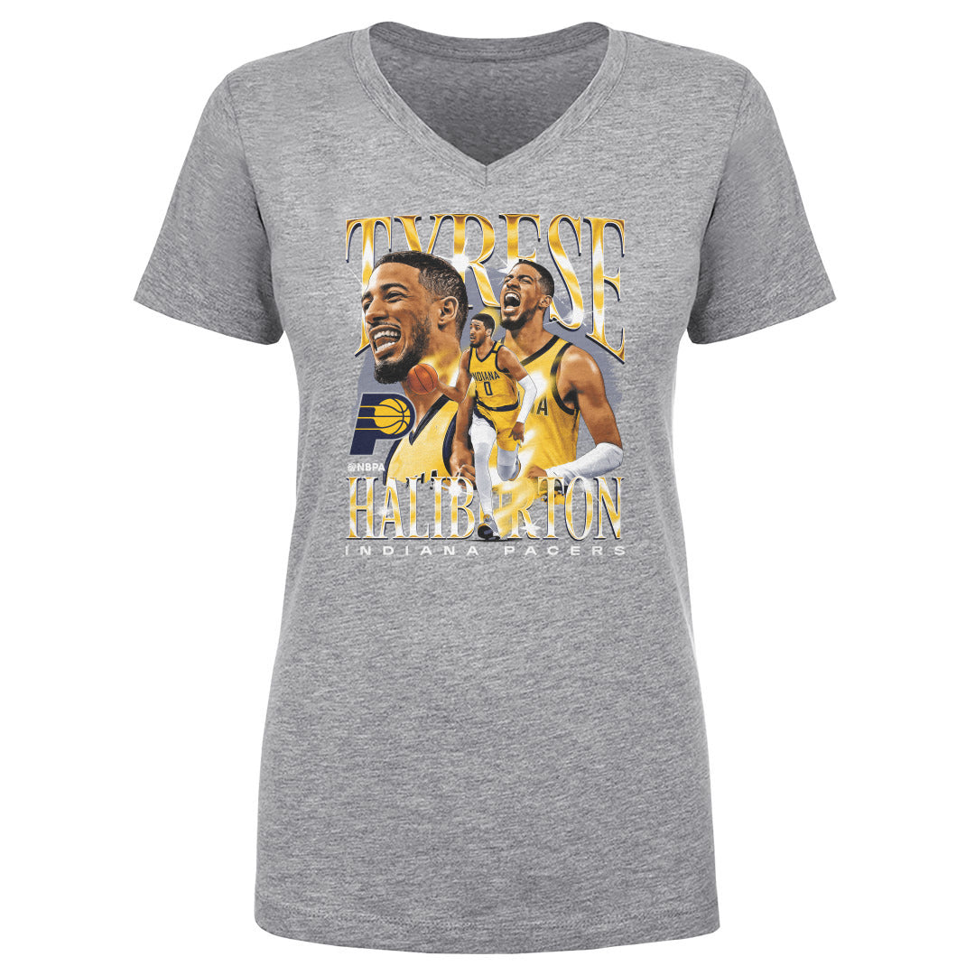 Tyrese Haliburton Women&#39;s V-Neck T-Shirt | 500 LEVEL