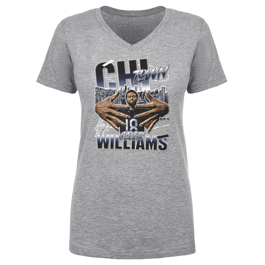 Caleb Williams Women&#39;s V-Neck T-Shirt | 500 LEVEL