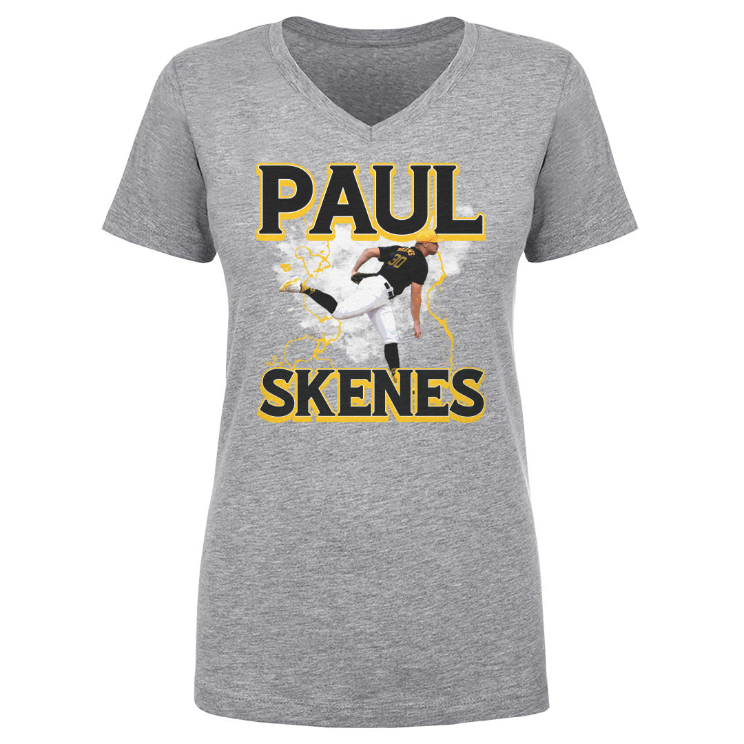 Paul Skenes Women&#39;s V-Neck T-Shirt | 500 LEVEL