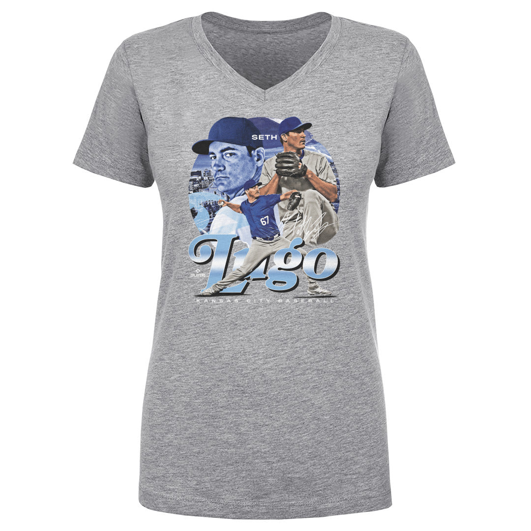 Seth Lugo Women&#39;s V-Neck T-Shirt | 500 LEVEL