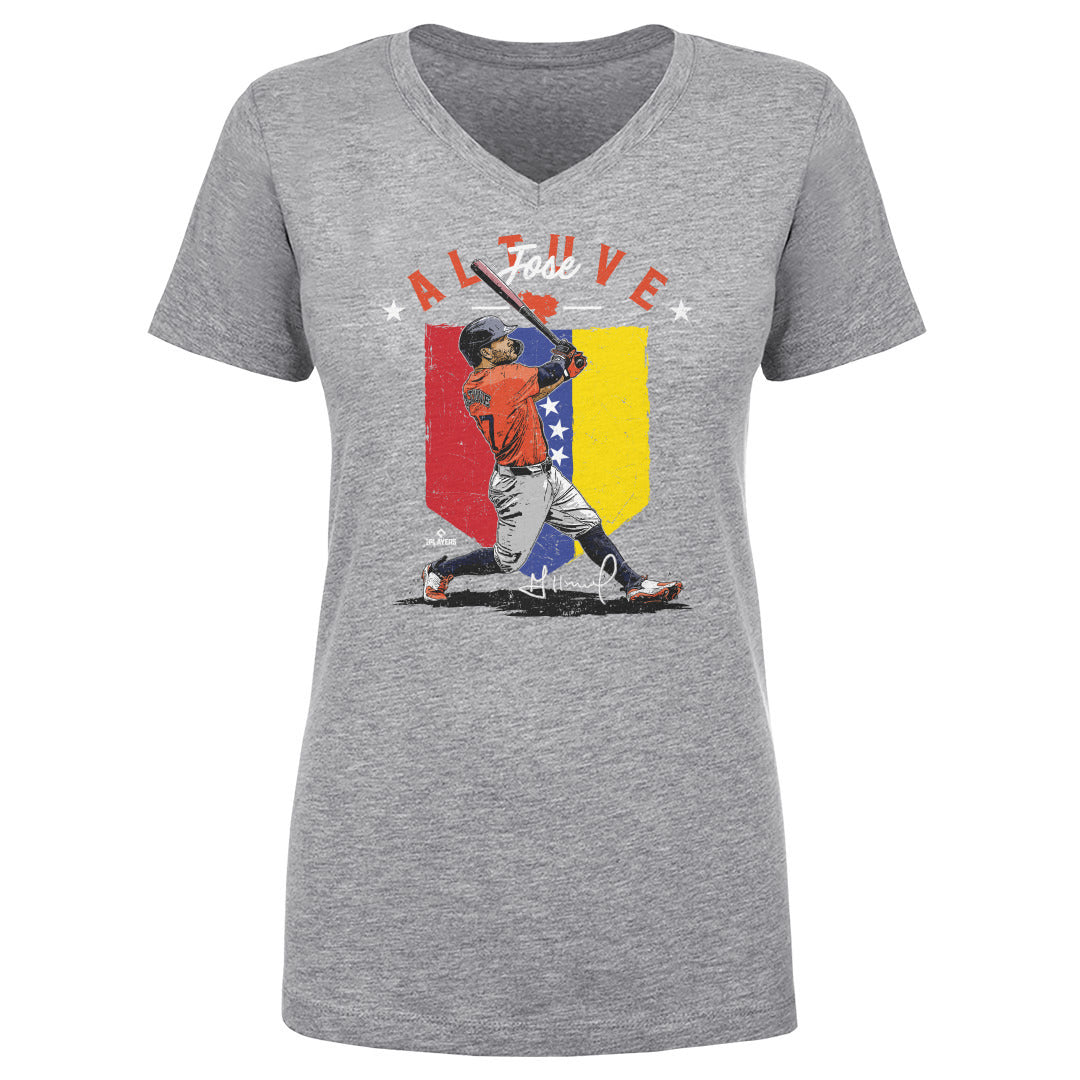 Jose Altuve Women&#39;s V-Neck T-Shirt | 500 LEVEL