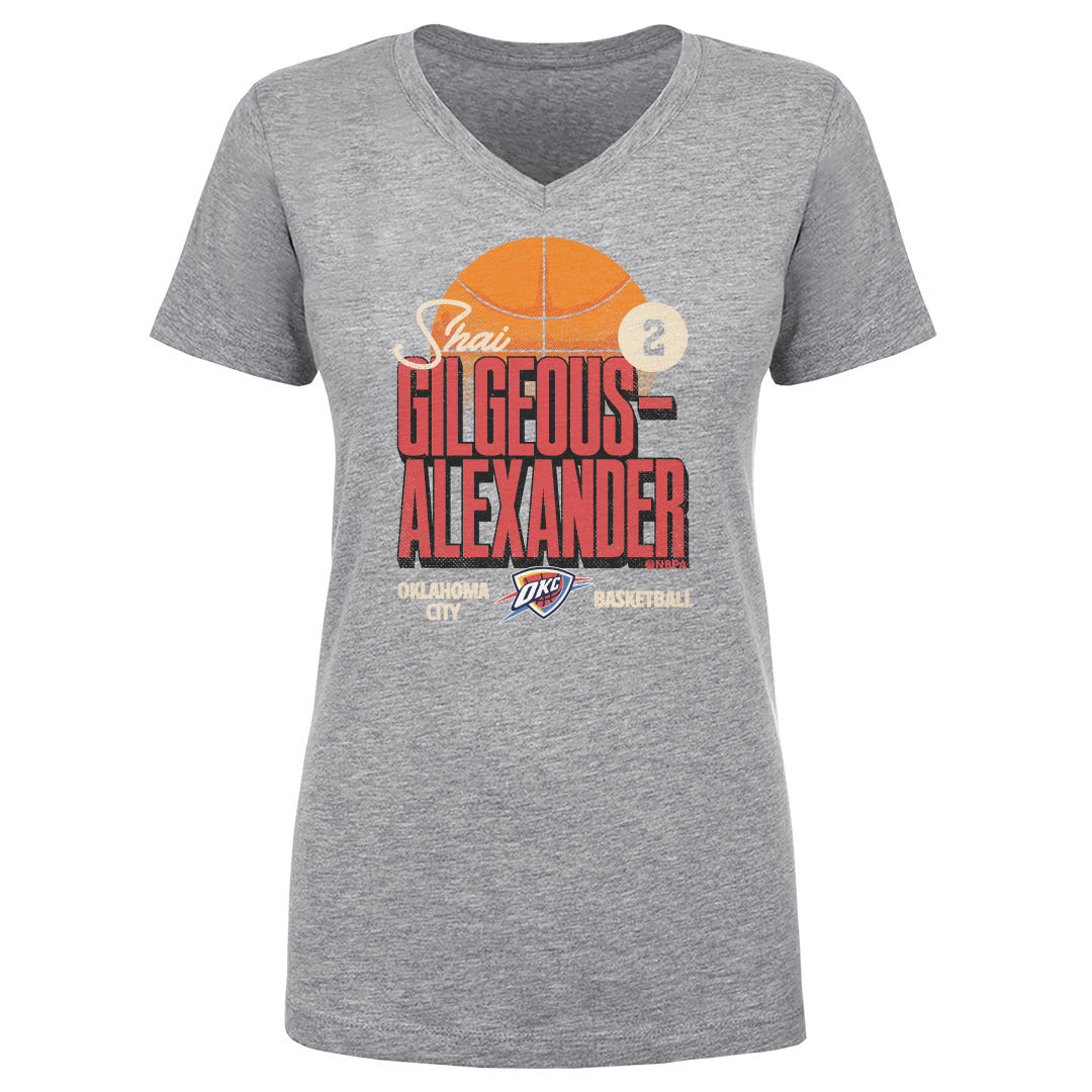 Shai Gilgeous-Alexander Women&#39;s V-Neck T-Shirt | 500 LEVEL