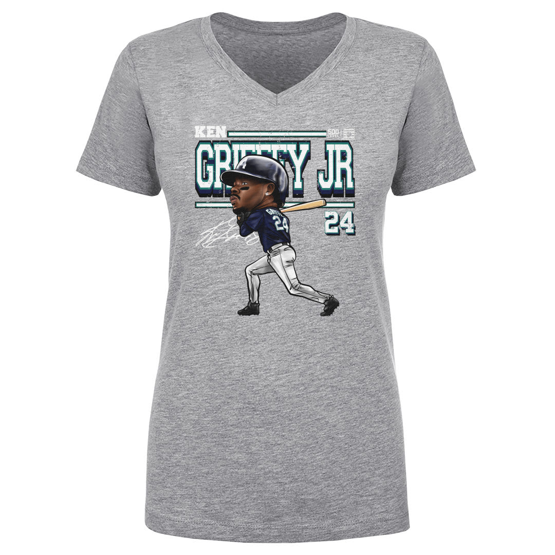 Ken Griffey Jr. Women&#39;s V-Neck T-Shirt | 500 LEVEL