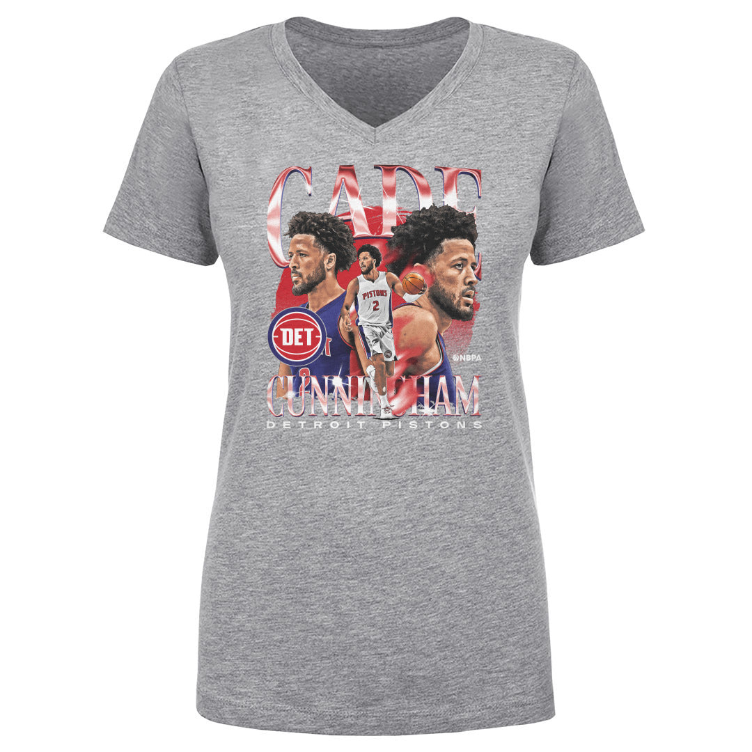 Cade Cunningham Women&#39;s V-Neck T-Shirt | 500 LEVEL