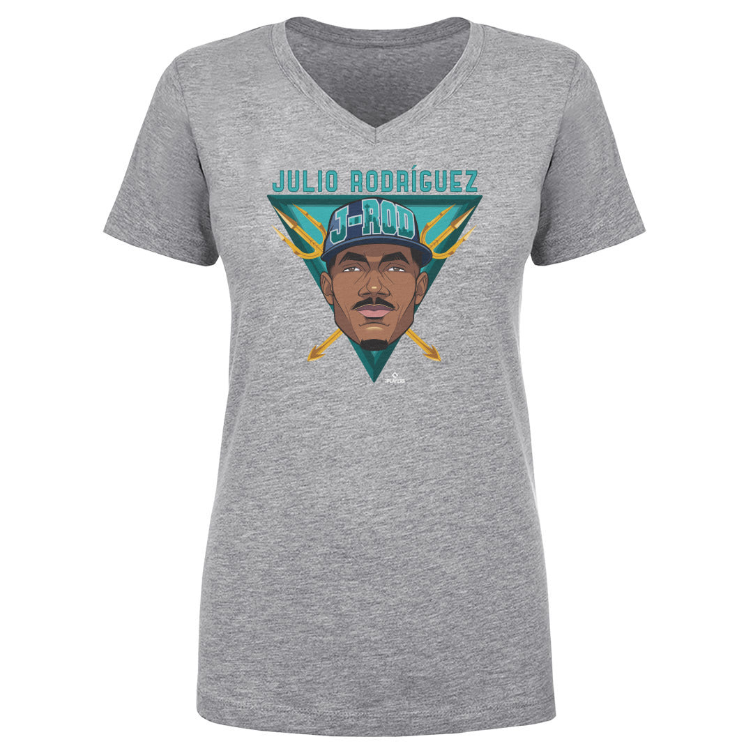 Julio Rodriguez Women&#39;s V-Neck T-Shirt | 500 LEVEL