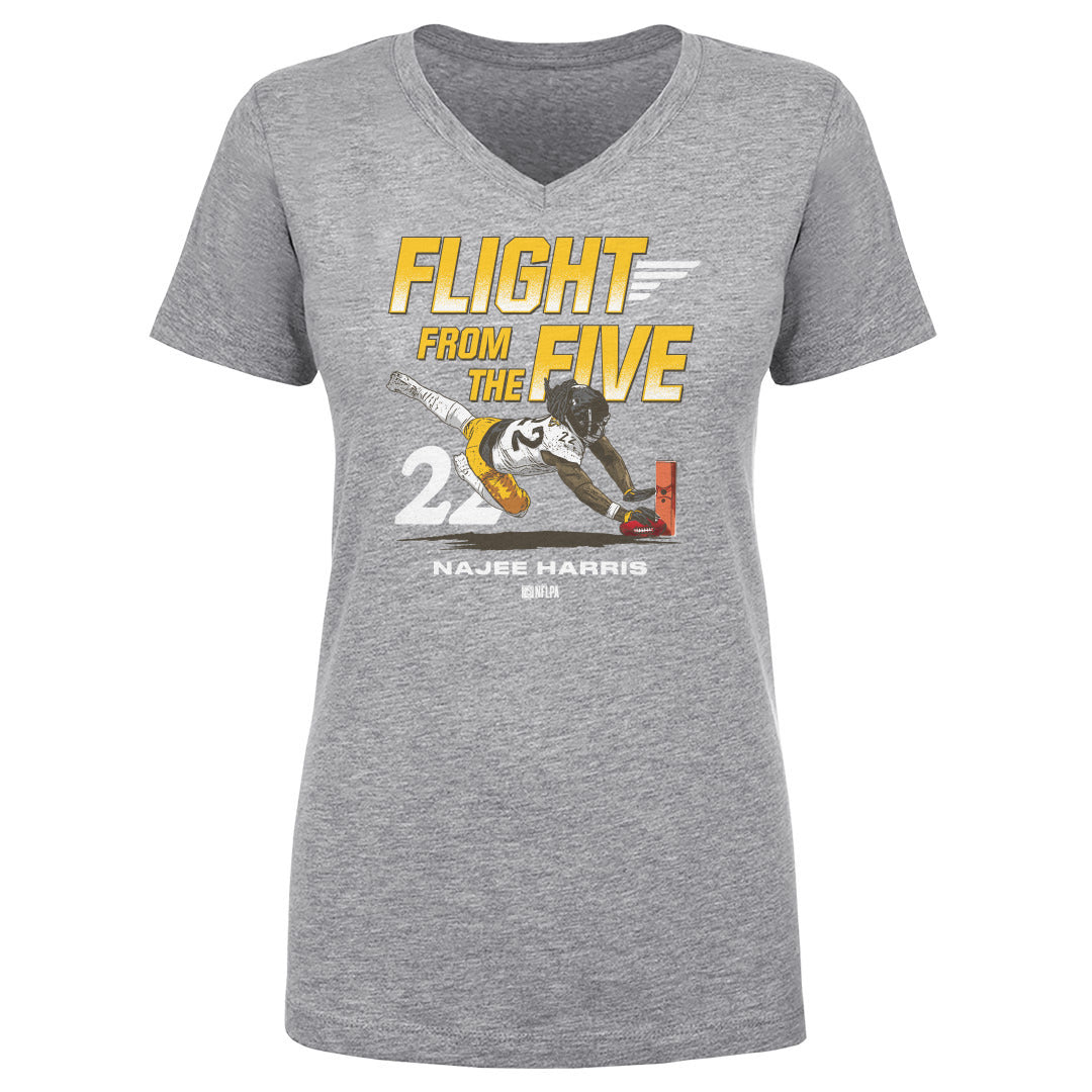 Najee Harris Women&#39;s V-Neck T-Shirt | 500 LEVEL