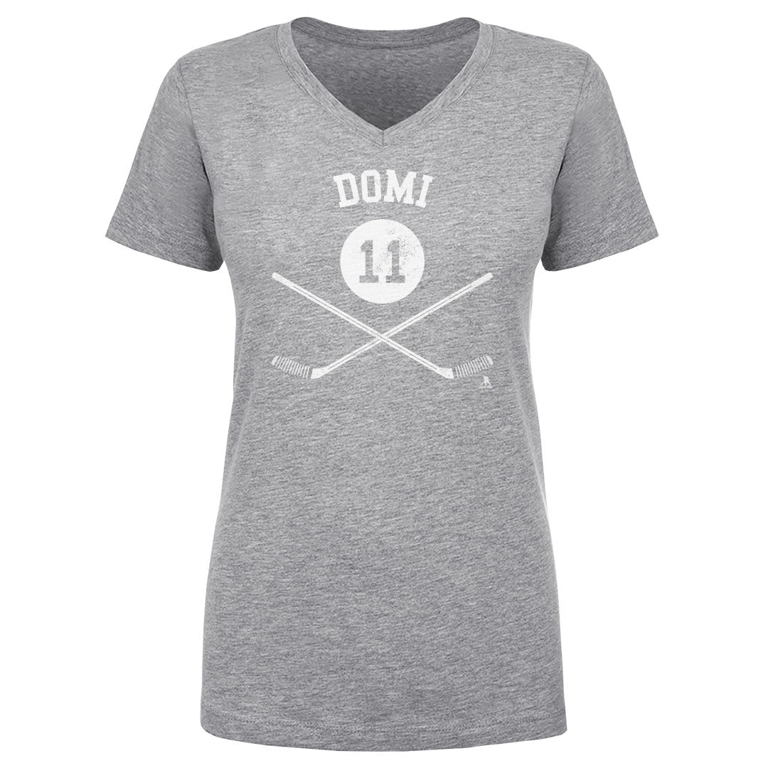 Max Domi Women&#39;s V-Neck T-Shirt | 500 LEVEL