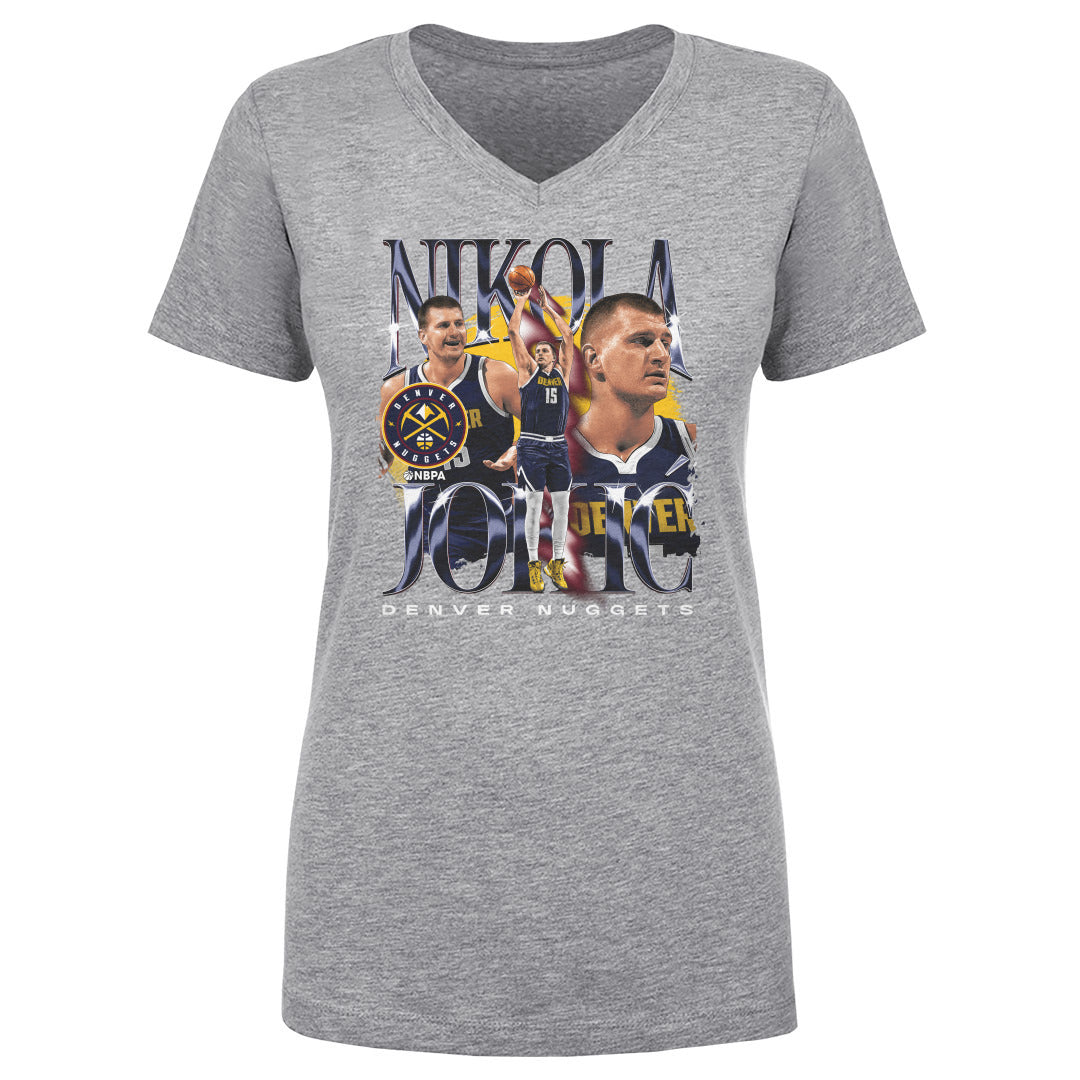 Nikola Jokic Women&#39;s V-Neck T-Shirt | 500 LEVEL