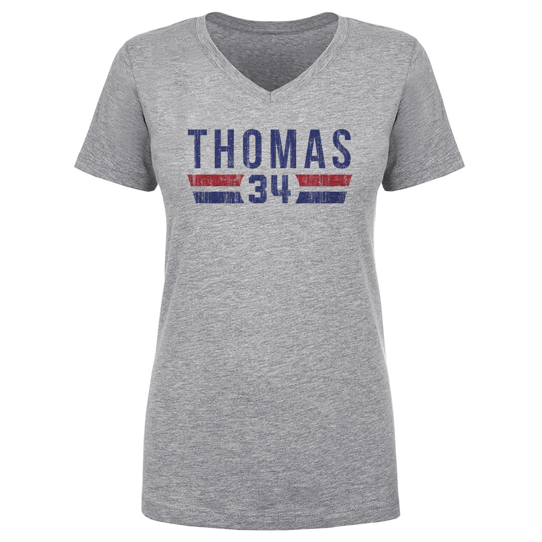 Thurman Thomas Women&#39;s V-Neck T-Shirt | 500 LEVEL