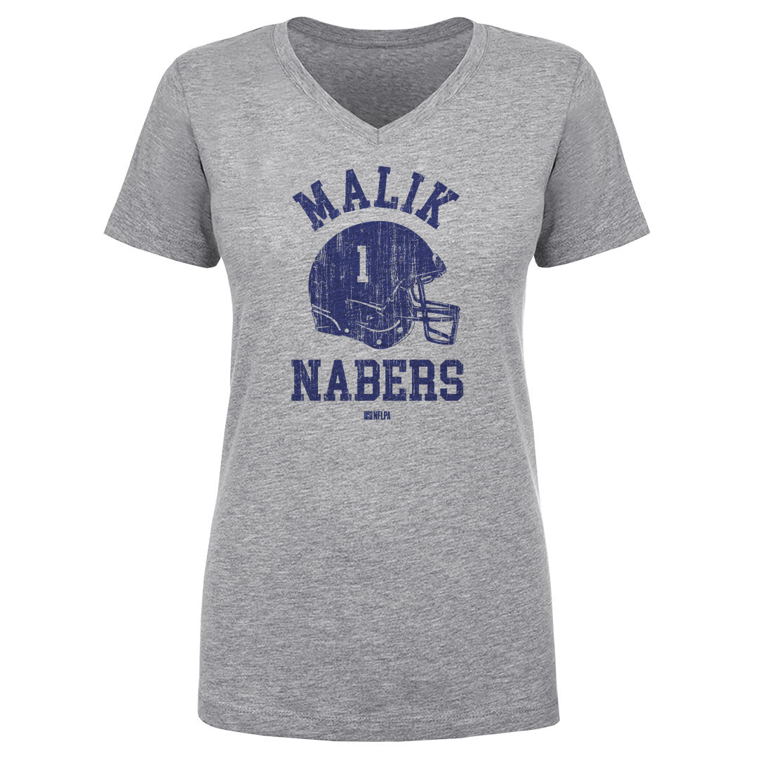 Malik Nabers Women&#39;s V-Neck T-Shirt | 500 LEVEL