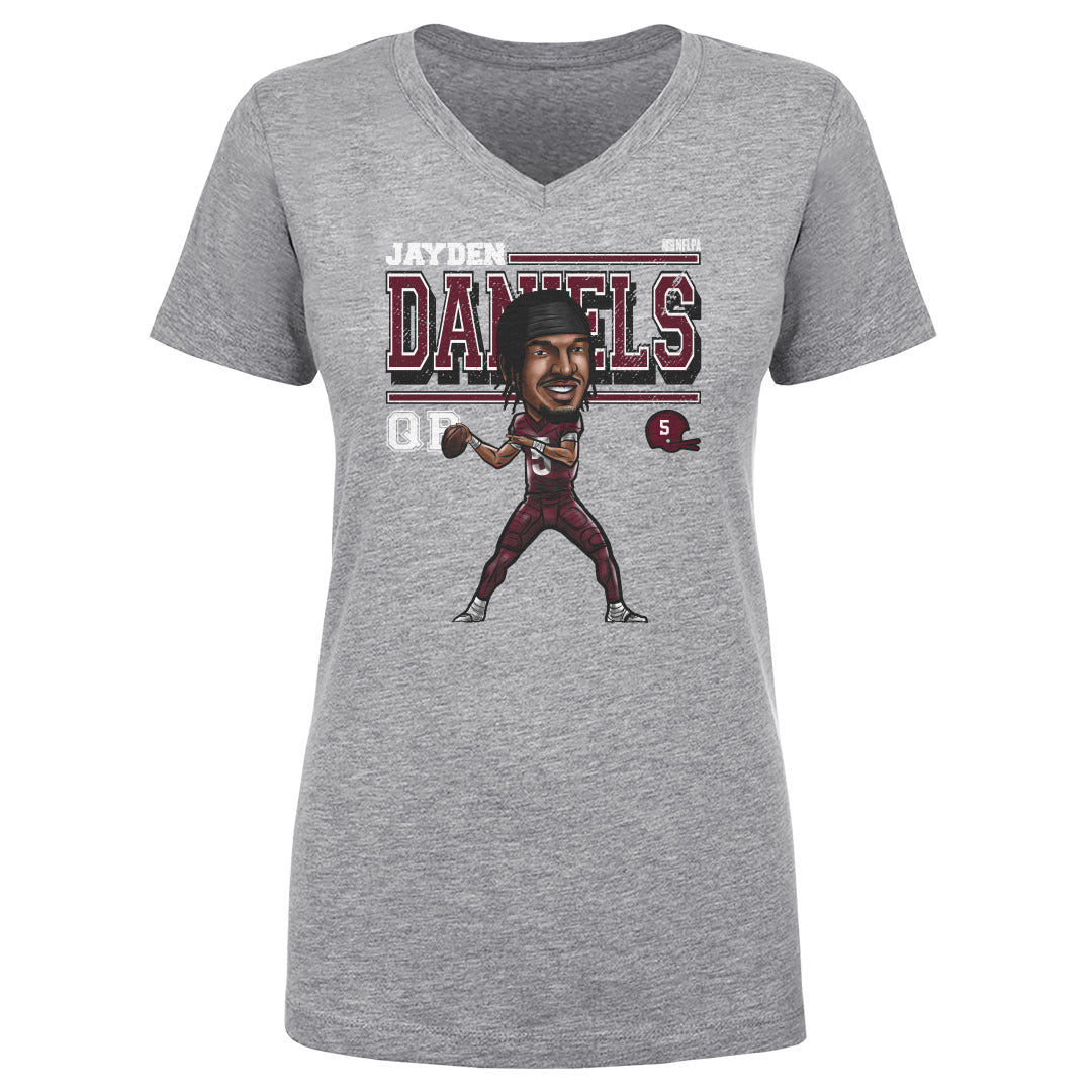 Jayden Daniels Women&#39;s V-Neck T-Shirt | 500 LEVEL