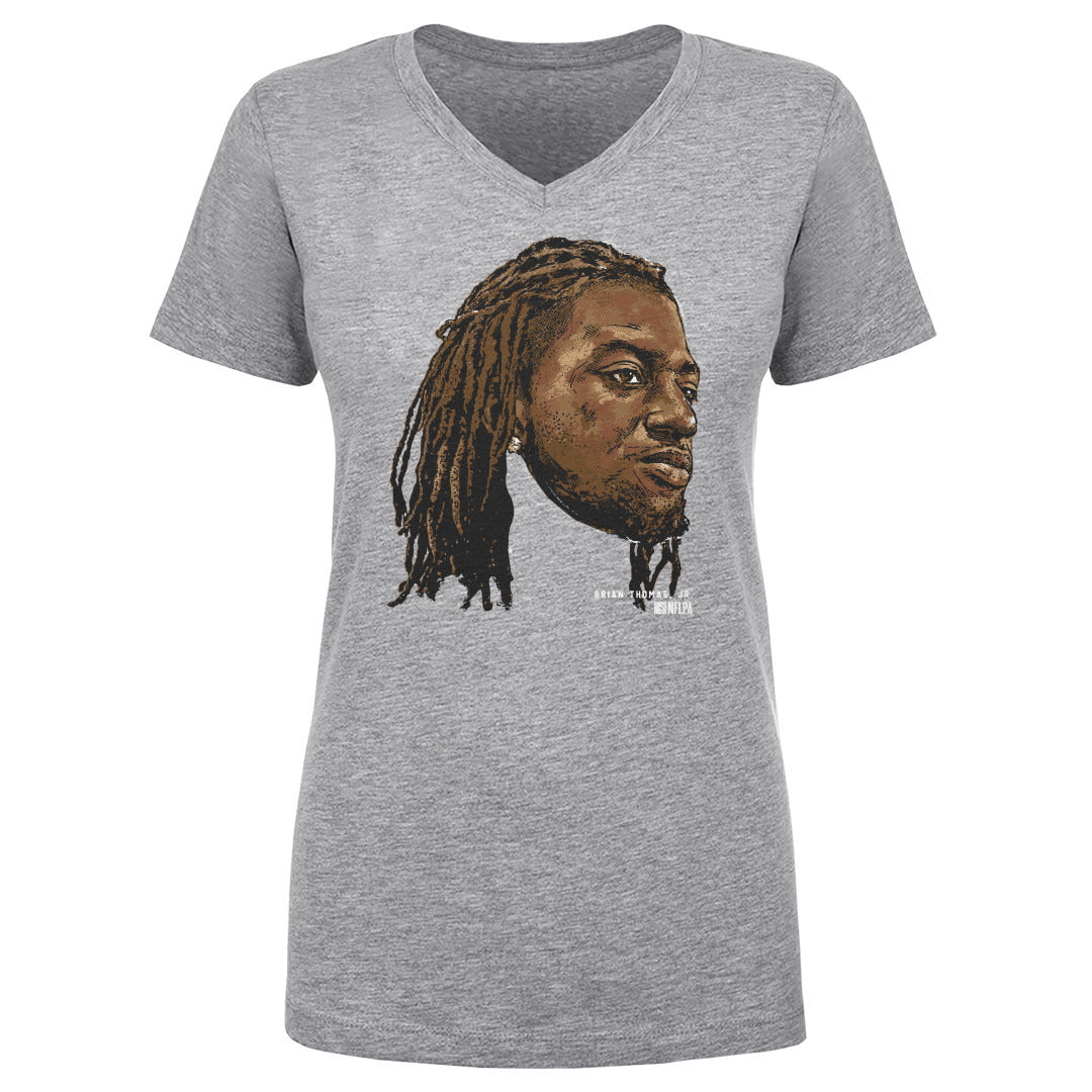 Brian Thomas Jr. Women&#39;s V-Neck T-Shirt | 500 LEVEL