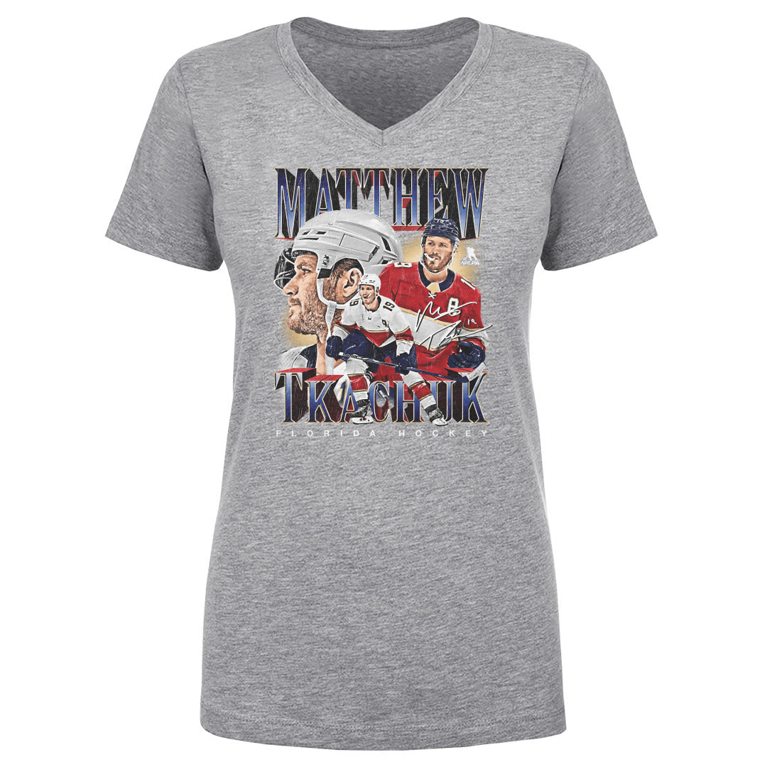 Matthew Tkachuk Women&#39;s V-Neck T-Shirt | 500 LEVEL