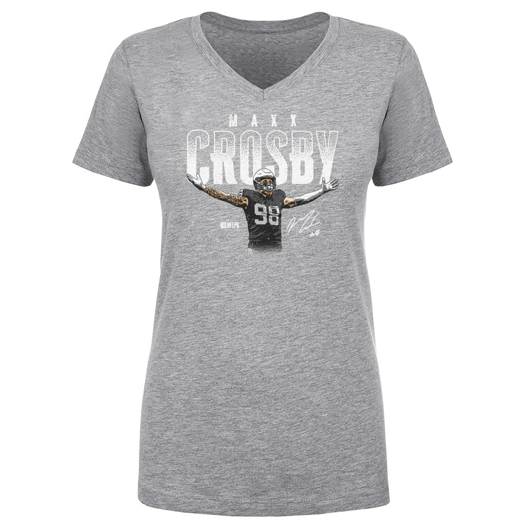 Maxx Crosby Women&#39;s V-Neck T-Shirt | 500 LEVEL