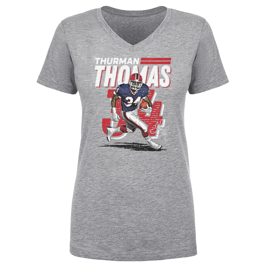 Thurman Thomas Women&#39;s V-Neck T-Shirt | 500 LEVEL