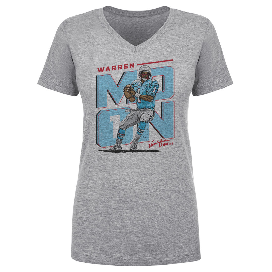 Warren Moon Women&#39;s V-Neck T-Shirt | 500 LEVEL