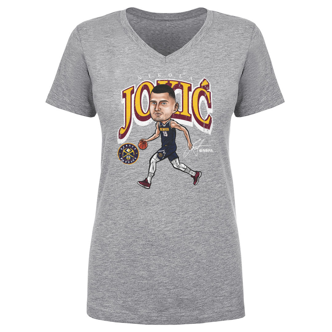 Nikola Jokic Women&#39;s V-Neck T-Shirt | 500 LEVEL