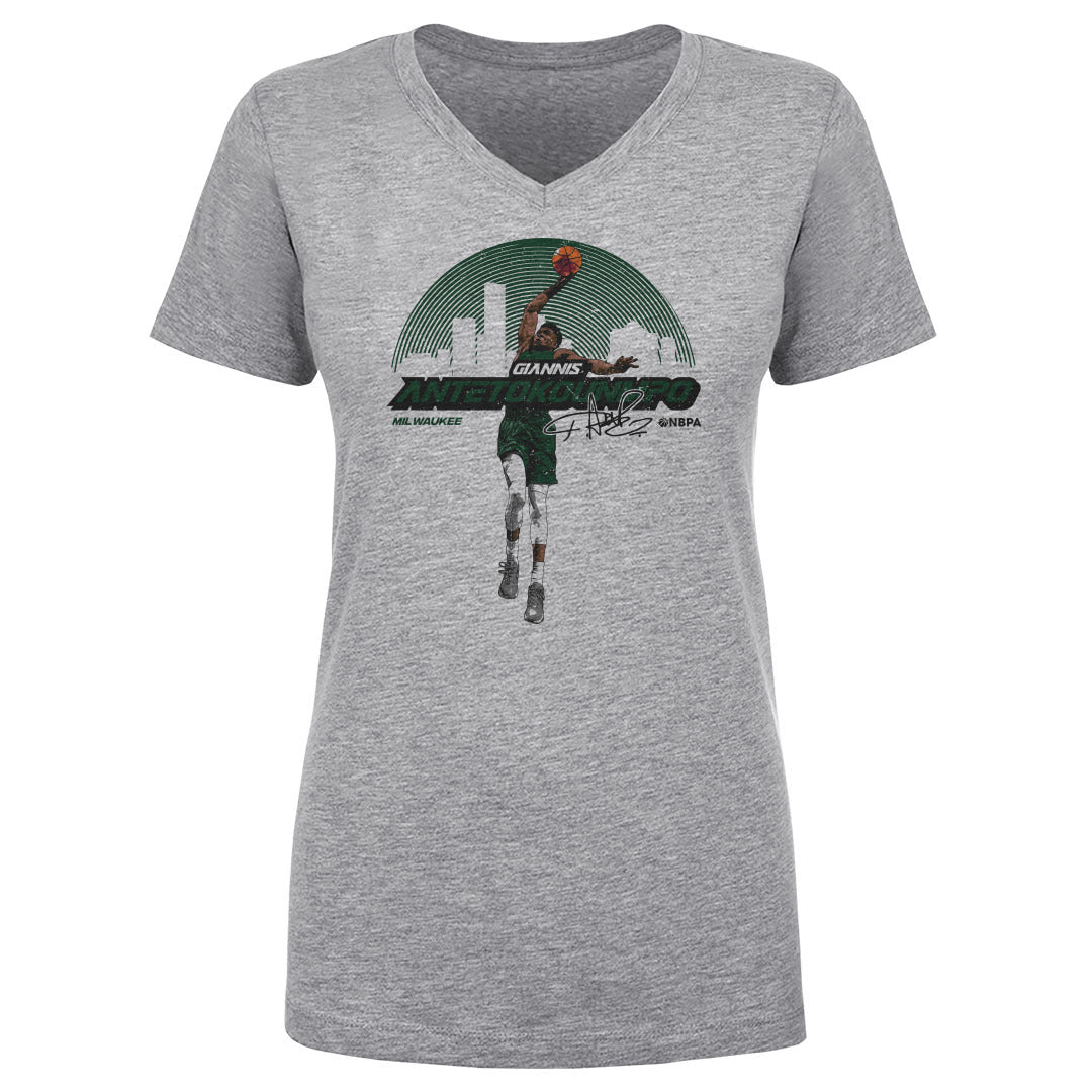 Giannis Antetokounmpo Women&#39;s V-Neck T-Shirt | 500 LEVEL