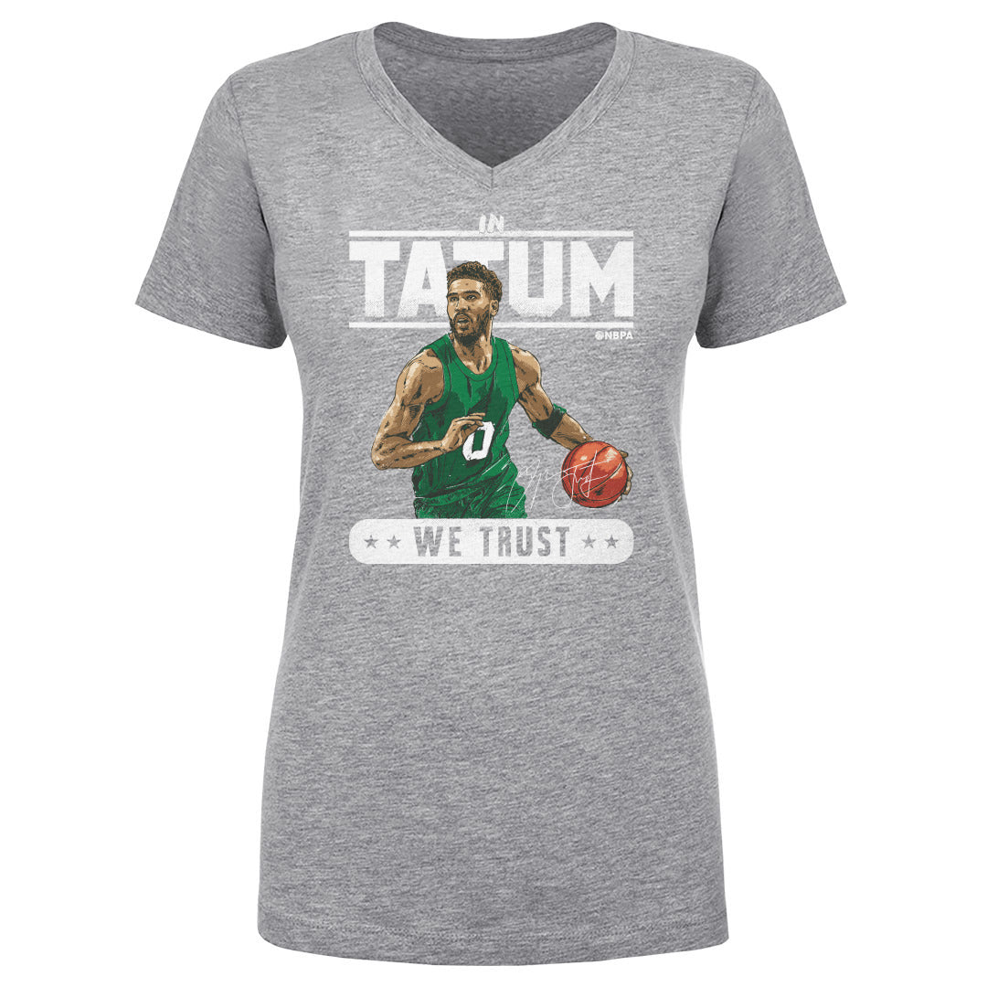 Jayson Tatum Women&#39;s V-Neck T-Shirt | 500 LEVEL