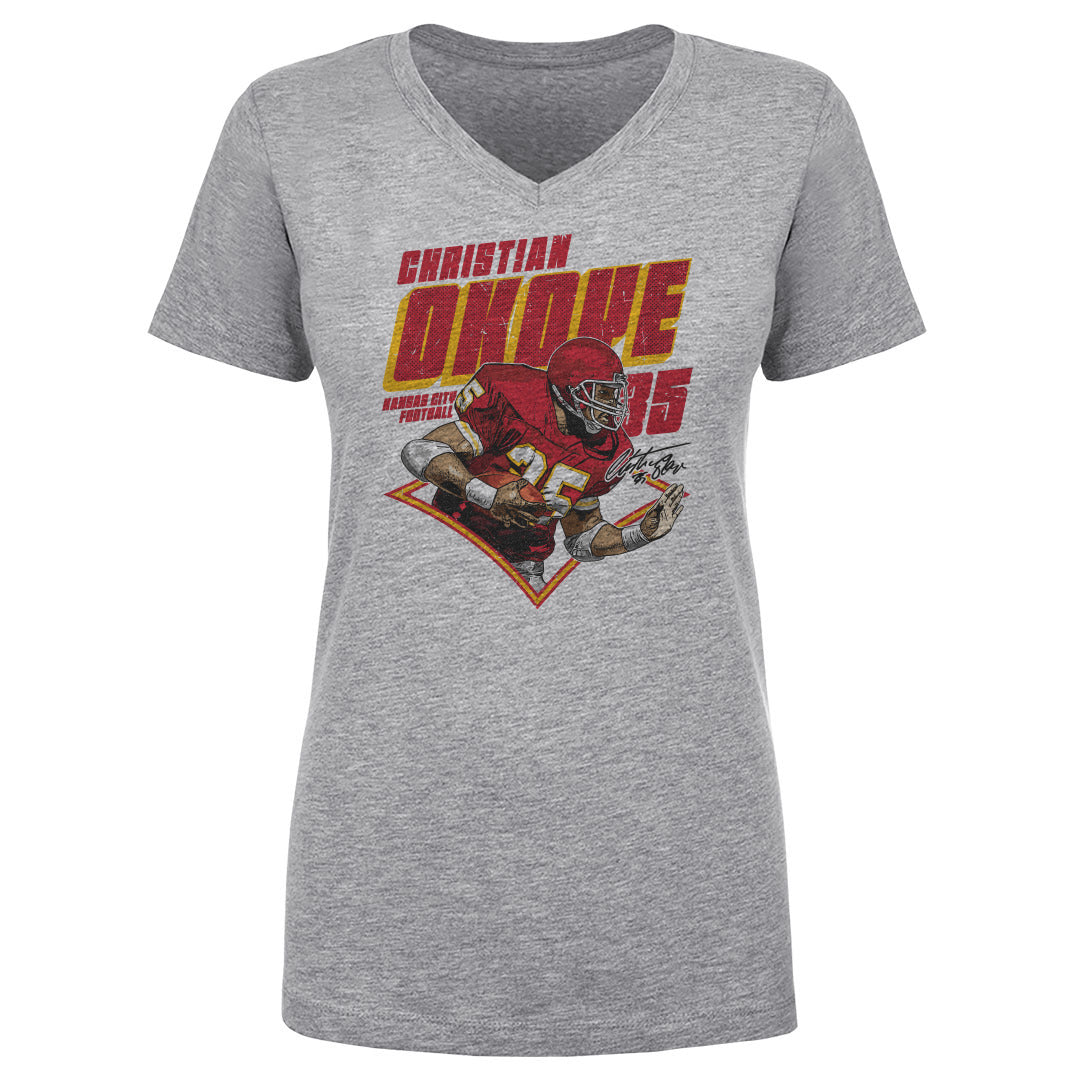 Christian Okoye Women&#39;s V-Neck T-Shirt | 500 LEVEL