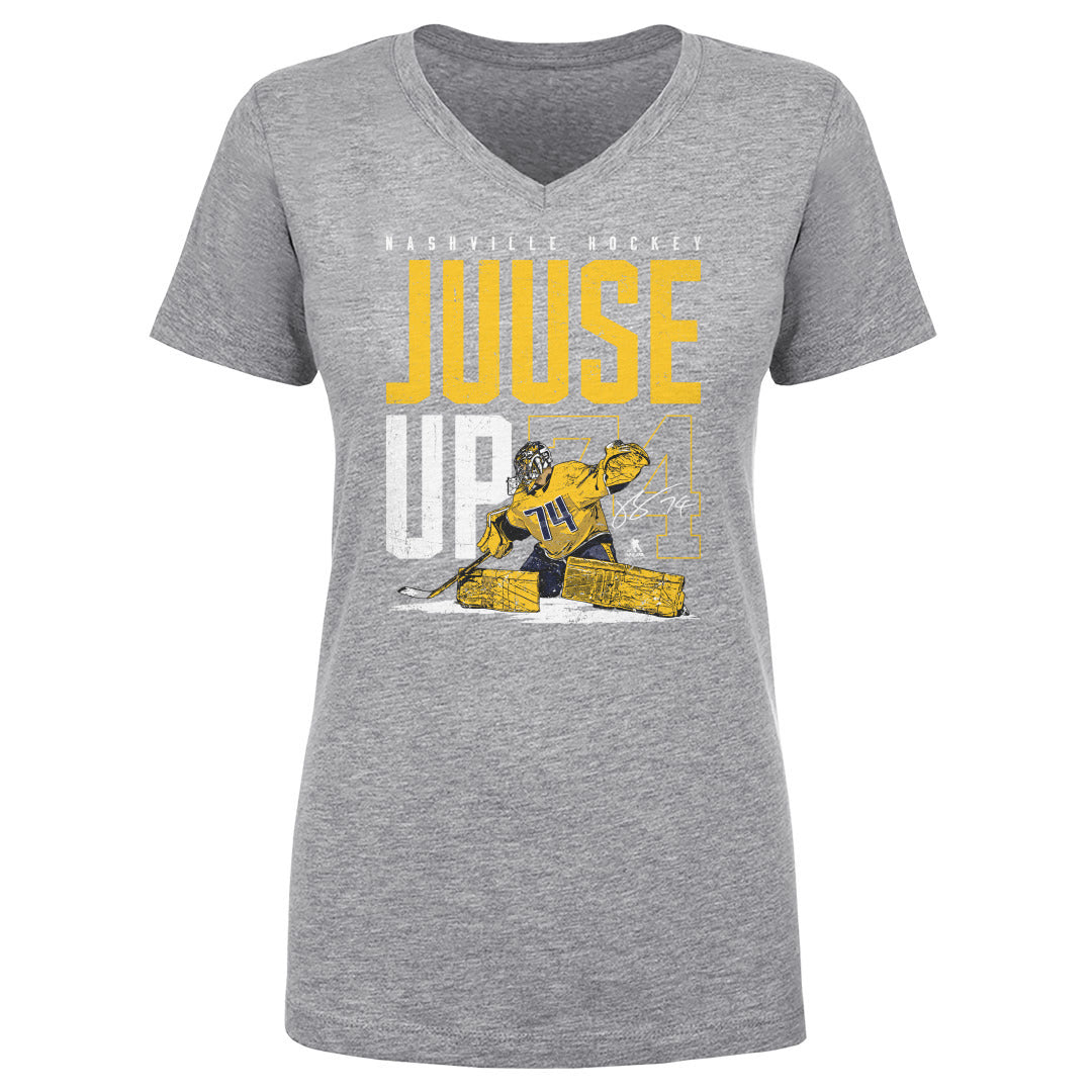 Juuse Saros Women&#39;s V-Neck T-Shirt | 500 LEVEL