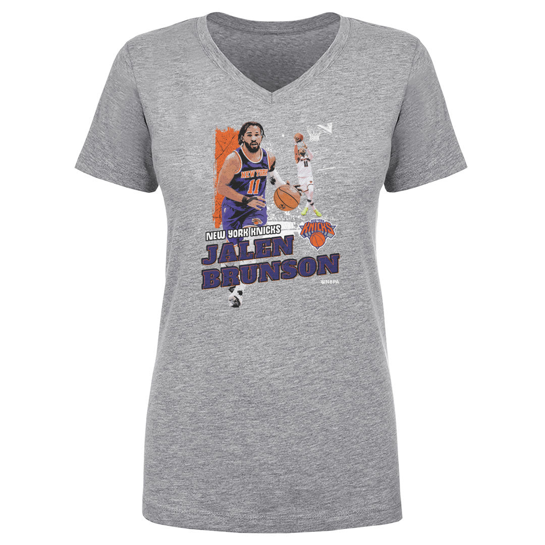 Jalen Brunson Women&#39;s V-Neck T-Shirt | 500 LEVEL