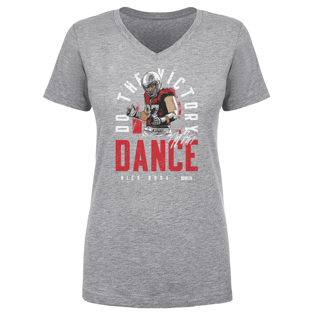 Nick Bosa Women&#39;s V-Neck T-Shirt | 500 LEVEL