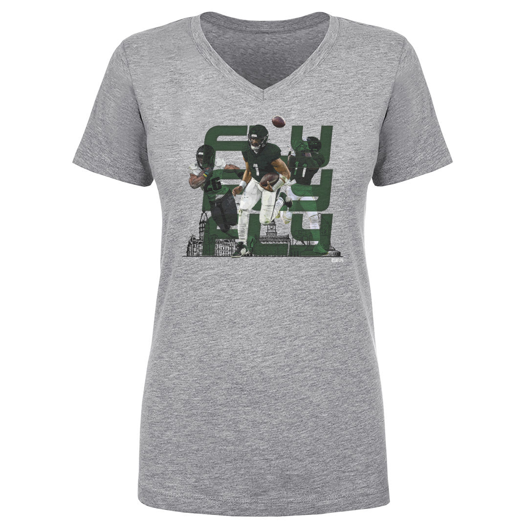 Jalen Hurts Women&#39;s V-Neck T-Shirt | 500 LEVEL