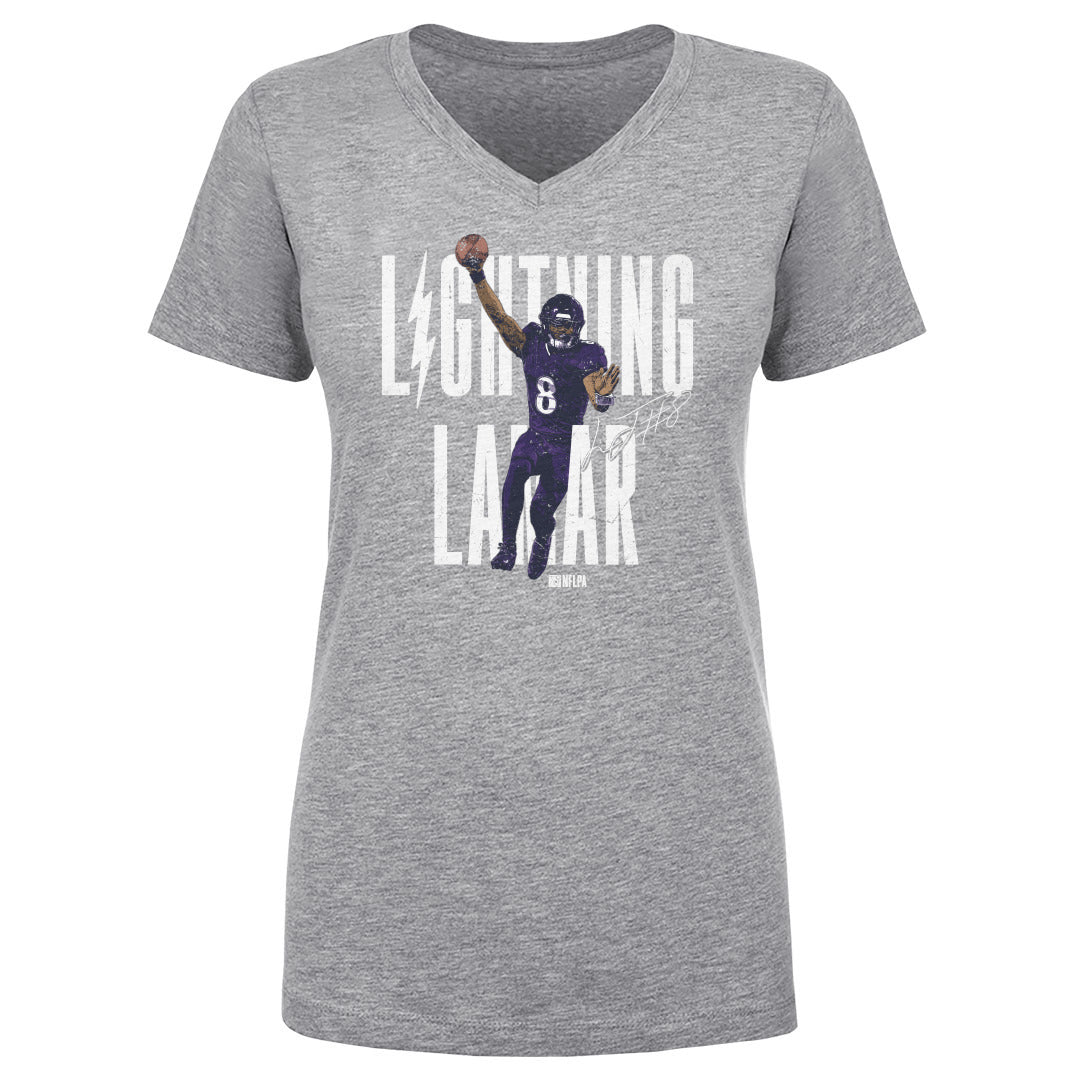 Lamar Jackson Women&#39;s V-Neck T-Shirt | 500 LEVEL