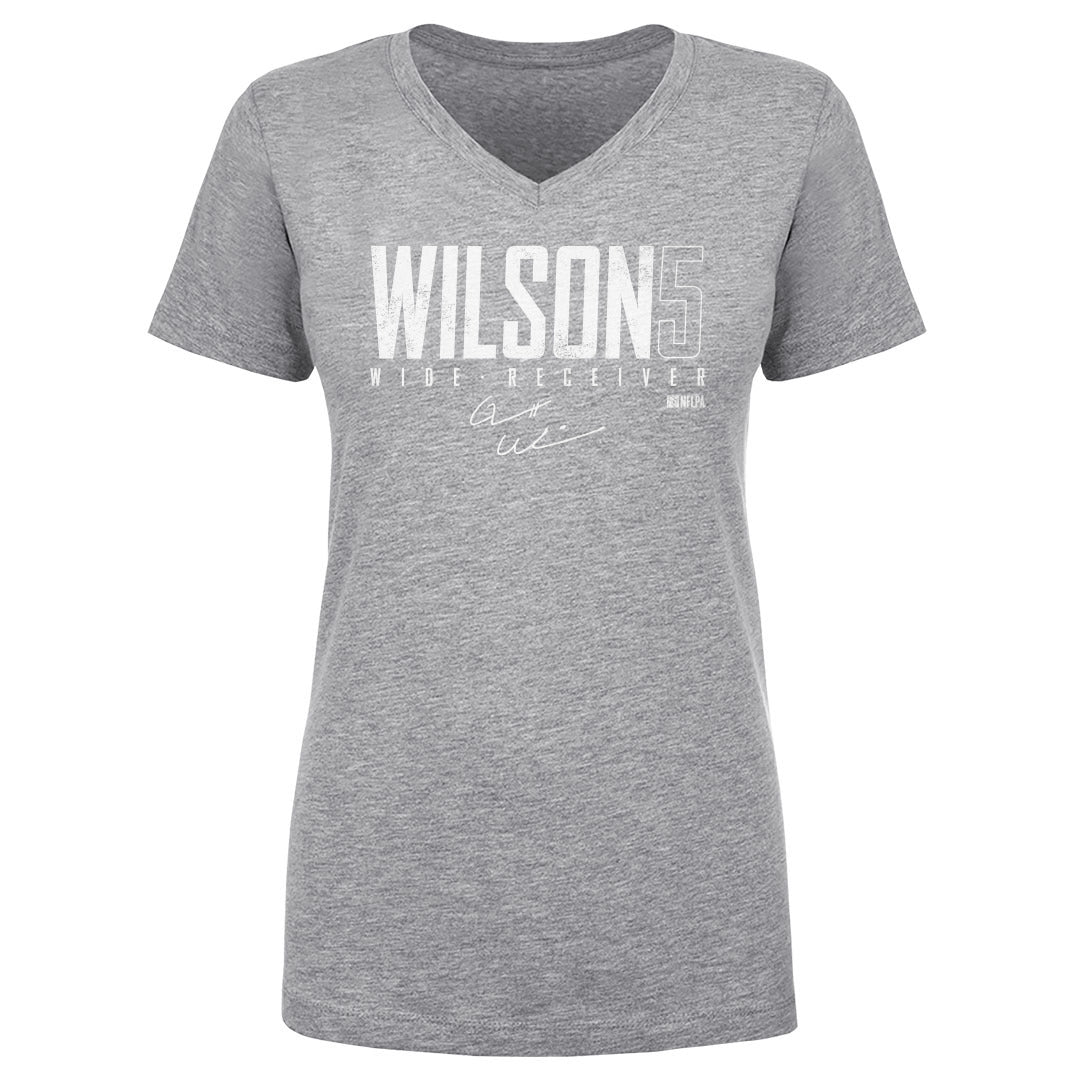 Garrett Wilson Women&#39;s V-Neck T-Shirt | 500 LEVEL