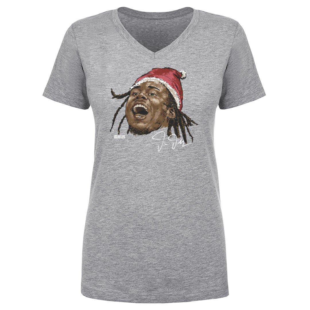 Justin Jefferson Women&#39;s V-Neck T-Shirt | 500 LEVEL