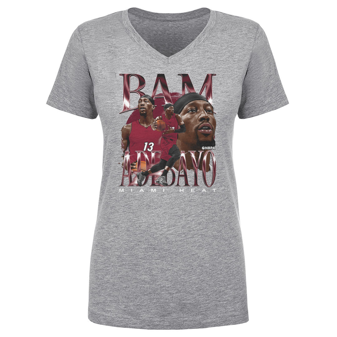 Bam Adebayo Women&#39;s V-Neck T-Shirt | 500 LEVEL