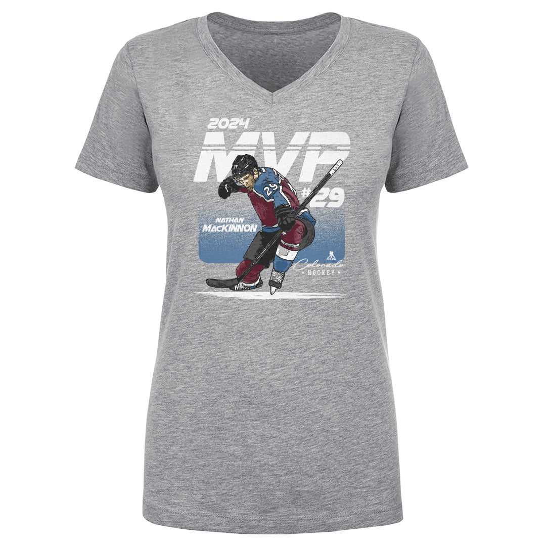 Nathan MacKinnon Women&#39;s V-Neck T-Shirt | 500 LEVEL