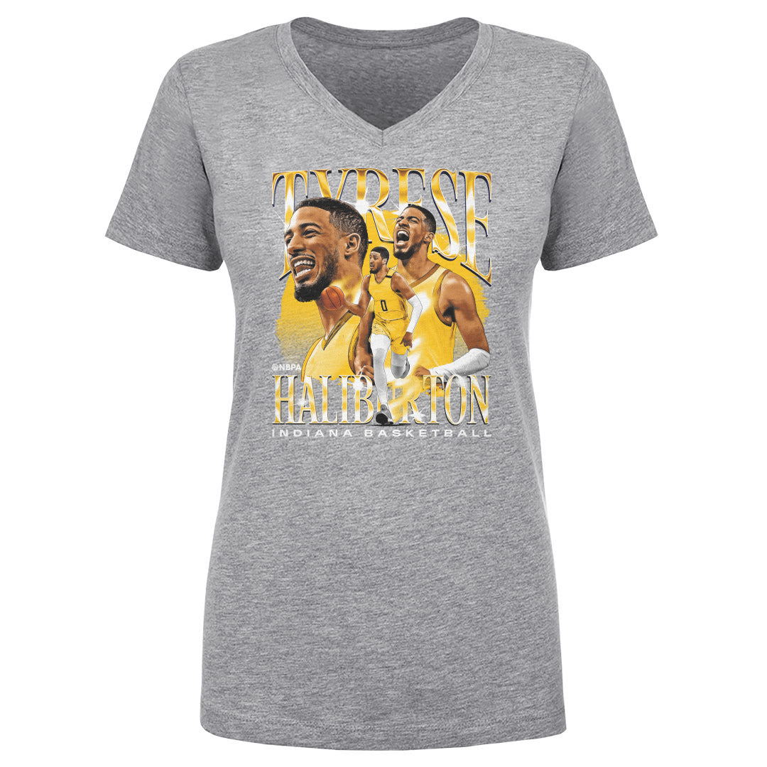 Tyrese Haliburton Women&#39;s V-Neck T-Shirt | 500 LEVEL