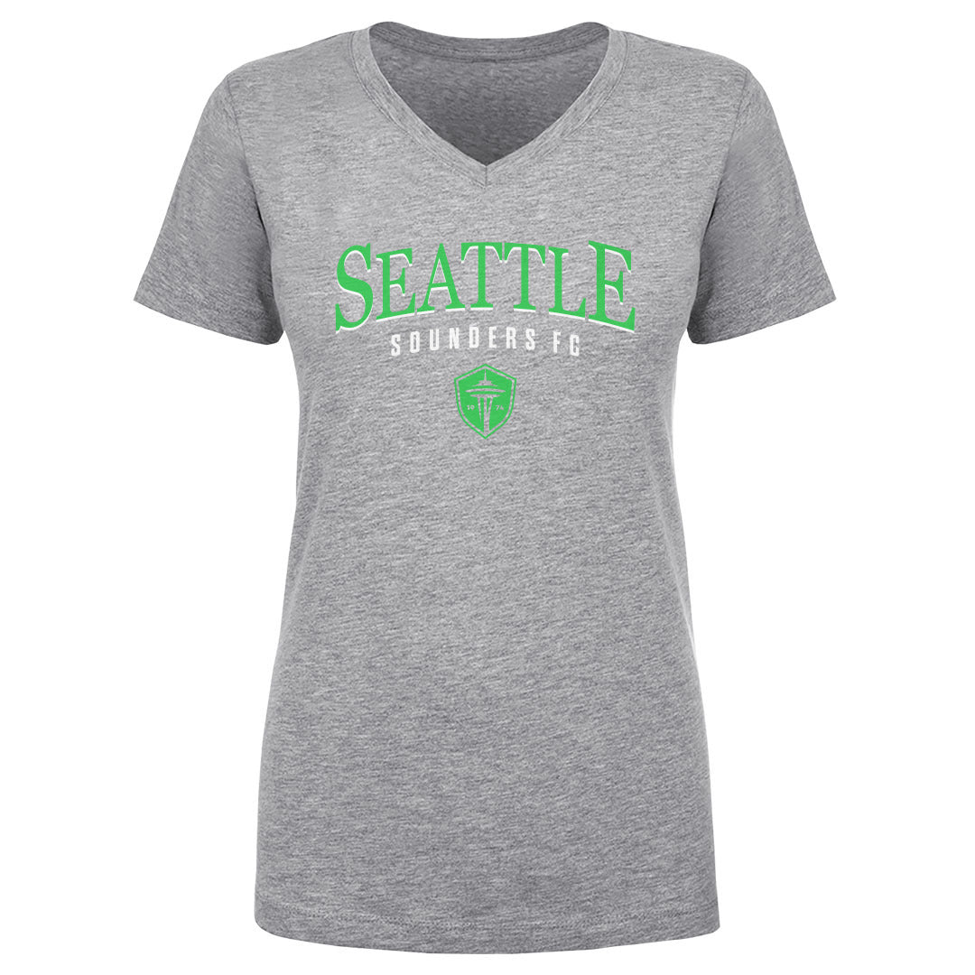 Seattle Sounders FC Women&#39;s V-Neck T-Shirt | 500 LEVEL