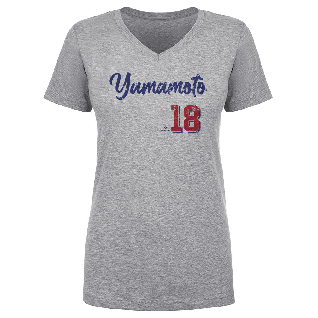 Yoshinobu Yamamoto Women&#39;s V-Neck T-Shirt | 500 LEVEL