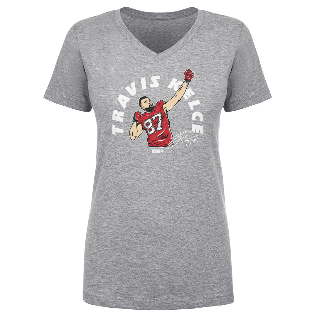 Travis Kelce Women&#39;s V-Neck T-Shirt | 500 LEVEL