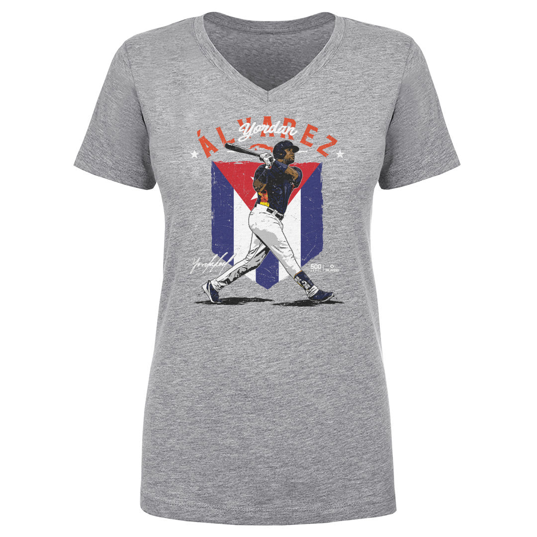 Yordan Alvarez Women&#39;s V-Neck T-Shirt | 500 LEVEL