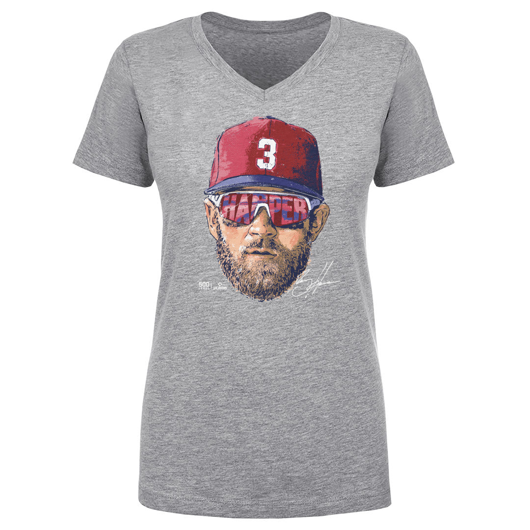 Bryce Harper Women&#39;s V-Neck T-Shirt | 500 LEVEL